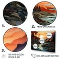 thumbnail image 3 of Designart "Vibrant Mountain Sunset" Sunrisesunset Floater Framed Canvas Prints, 3 of 5