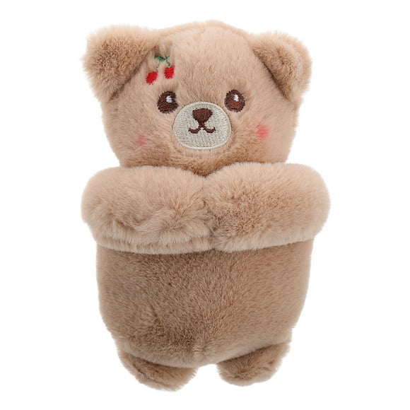 KAKOWELY bear stuffed animal Wiper Shift Handle Decorative Cute Bear Plush Toy For Car Interior Decoration Stuffed Animal With Wiper Shift Handle For Kids And Adults Adorable Car Ornaments