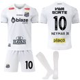 thumbnail image 1 of 2024-2025 Santos FC Barn Vuxen Tröja Fotbollströja Med Strumpor No.10 Neymar, 1 of 2