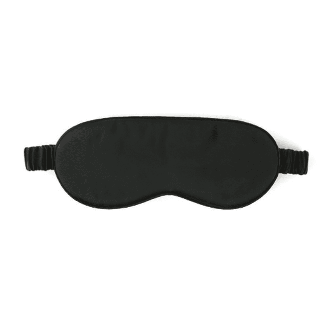 26Colors-Natural Silk Eye Mask, 100% Mulberry Silk Sleep Mask for Women, Sleeping Eye Mask, Eye Mask Silk, Silk Sleeping Mask Adjustable, Anti-Aging Eye Mask Silk-Black