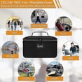 thumbnail image 2 of Portable Oven | 12v, 24v, 110v Car Food Warmer | Portable Mini Oven | Personal Microwave | Heated Lunch Box For Cooking And Reheating Food In Car, Tru, 2 of 5