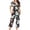 Black-B, variant on SwiftWear Halloween Pajamas Sets for Women Castle Pumpkin Bat Cute Spider Ghost Print Homewear Lounge Set Short Sleeve Henley Shirts Capris XXL