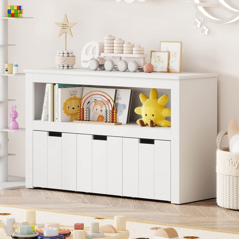Costway Kids' Bedroom Toy Storage Organizer, 3 Drawer Chest w