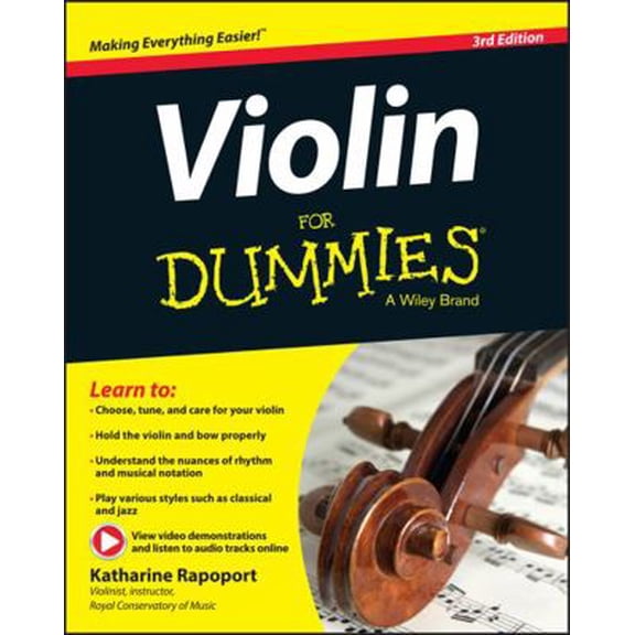 Pre-Owned Violin for Dummies, Book   Online Video & Audio Instruction (Paperback) 1119022908 9781119022909