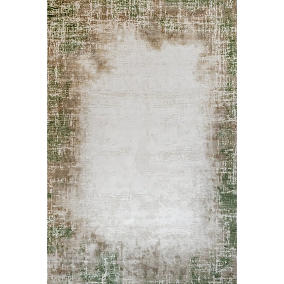 Green Abstract Area Rugs for Living Room Washable Rugs Boho Moroccan Area Rug Soft Neutral Geometric Bohemian Carpet Distressed Indoor Rug for Bedroom Dining Room Office Foldable Nonslip Rug