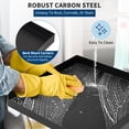 thumbnail image 3 of AKDSteel Heavy-Duty Carbon Steel Washing Machine Drain Pan, Rust-Proof Leak Protection With Outlet Switch, Drain Hole, Hose Adapter, And Waterproof Tape, 3 of 8