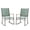 Set of 2 Green, variant on Walsunny Outdoor Patio Chairs Set of 2 Rockers Metal Rocking Chairs Furniture for Porch Backyard Lawn Garden,Black