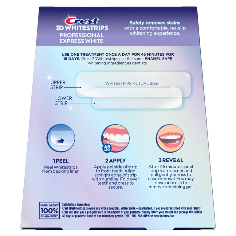 Crest 3DWhitestrips Professional Bright, Enamel-Safe, No-Slip Crest 3DWhitestrips Professional Bright, Enamel-Safe, No-Slip
