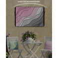 thumbnail image 6 of Outdoor TV Cover 30 to 32 Inch Weatherproof, Pink Gray Beach Coastal Waterproof TV Screen Protector for Outside Decor with Zipper and Pocket 30"L x 19"H&nbsp; , Abstract Geometric Ocean Waves, 6 of 7