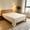 Beige, variant on Waterproof Flat Sheet, Mattress Protective Cover, 63x90.5in Polyester Bed Sheet - Stain Resistant, Easy to Clean, Ideal for Pet Owners & Dorm Rooms, Blue/Pink/Beige/White/Green/Gray