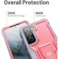 thumbnail image 2 of for Samsung Galaxy S21 Plus 5G Case, Dual Layer Shockproof Heavy Duty Case for Samsung S21 Plus 5G Phone Built-in Kickstand, Without Screen Protector (Pink, 6.7 inch), 2 of 6
