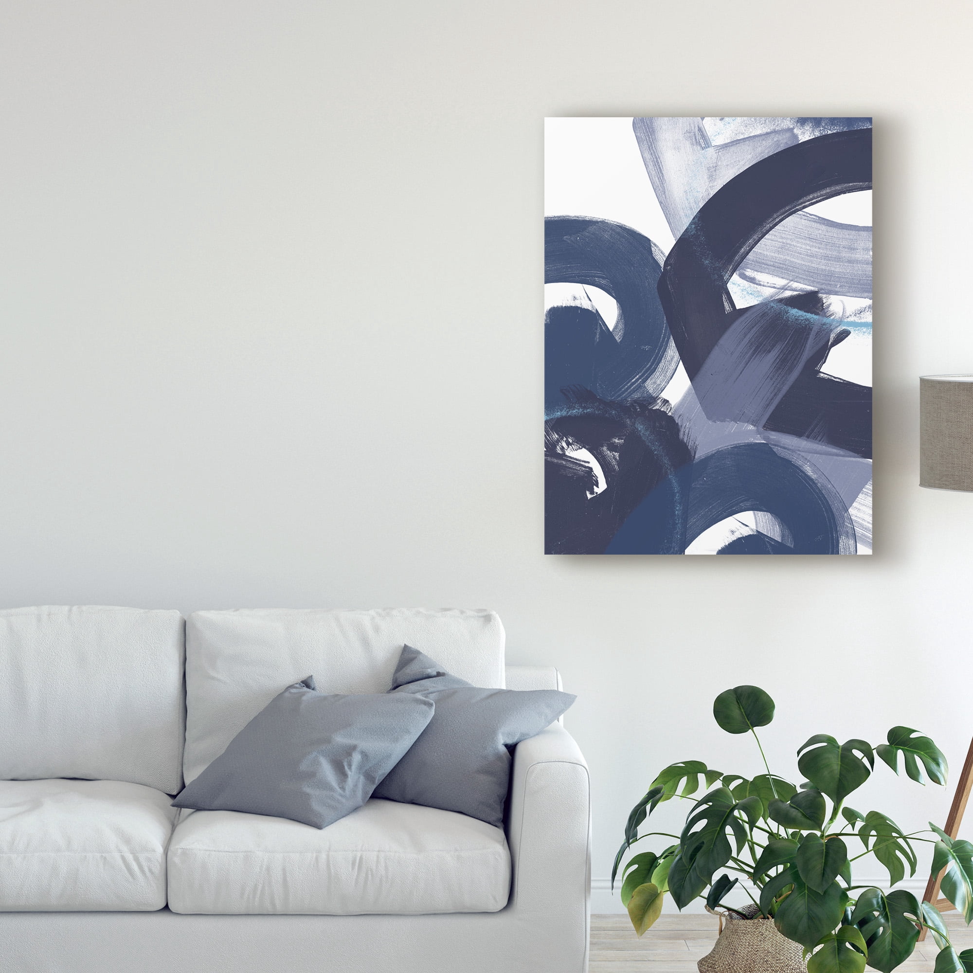 Trademark Fine Art 'Blue on Blue II' Canvas Art by June Erica Vess