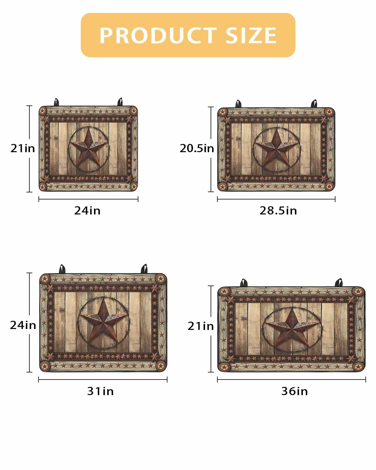 nqOlkjepod Large Induction Cooktop Protector Mat 24"x21", Western Farmhouse Stove Top Covers for Electric Stove, Rustic Country Texas Star Retro Stove Burner Cover Mats, Glass Top Stove Cover