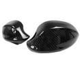 thumbnail image 3 of Ikon Motorsports Mirror Cover Compatible With 2006-2008 BMW E90 3-Series Pre-Facelift 4-Door Sedan, Side Rear View Add-On Caps Carbon Fiber Factory Style Driver Passenger Overlay Guard 2PC, 3 of 7