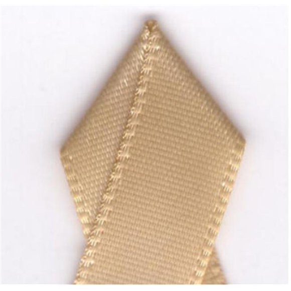 Papilion R074300120826100Y .5 in. Single-Face Satin Ribbon 100 Yards - Raw Silk