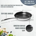 thumbnail image 5 of Lexi Home  Tri-ply Stainless Steel Nonstick 3-Piece Frying Pan Set, 5 of 7