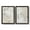 Barnwood Black, variant on Quiet Affection I - Premium Framed Canvas 2 Piece Set - Ready to Hang