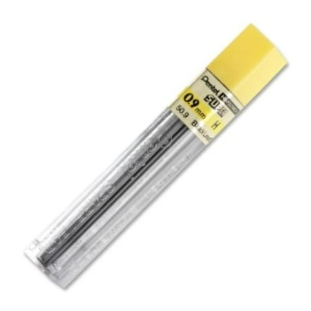 Pentel Super Hi-Polymer Leads, .9mm, H, 15/Pkg. (Best Price Shield 9mm)