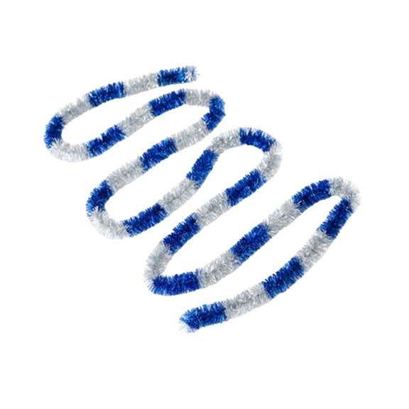 Beautynvta 7.55 Ft Colorful Wool Striped Tinsel Garland, Hanging Christmas Tree Garland Festive Holiday Indoor Decor for Home Party and Office Scene Setup