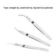thumbnail image 4 of FlyFlise Stainless Stee Tweezer with Anti-Static Acid Resistant Reverse Ceramic Precise Clamping Head, 4 of 8