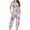 Multicolor capris pjs sets women, variant on Womens Petite Pajamas Set Vintage Floral Print Pj Sets 2 Piece Sleepwear Cozy Short Sleeve Shirt and Capri Pants Pajama Sets Loose Soft Night Suits