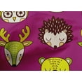 thumbnail image 5 of oneOone Cotton Poplin Burgundy Fabric Cute Animal Face Pattern Sewing Craft Projects Fabric Prints By Yard 42 Inch Wide, 5 of 6