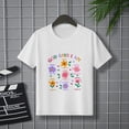 thumbnail image 3 of Short Sleeve Girl's Soft-bodied T-shirt with Print Number 67, Tender and Charming Style, Versatile for Any Occasion and Everyday Wear., 3 of 8