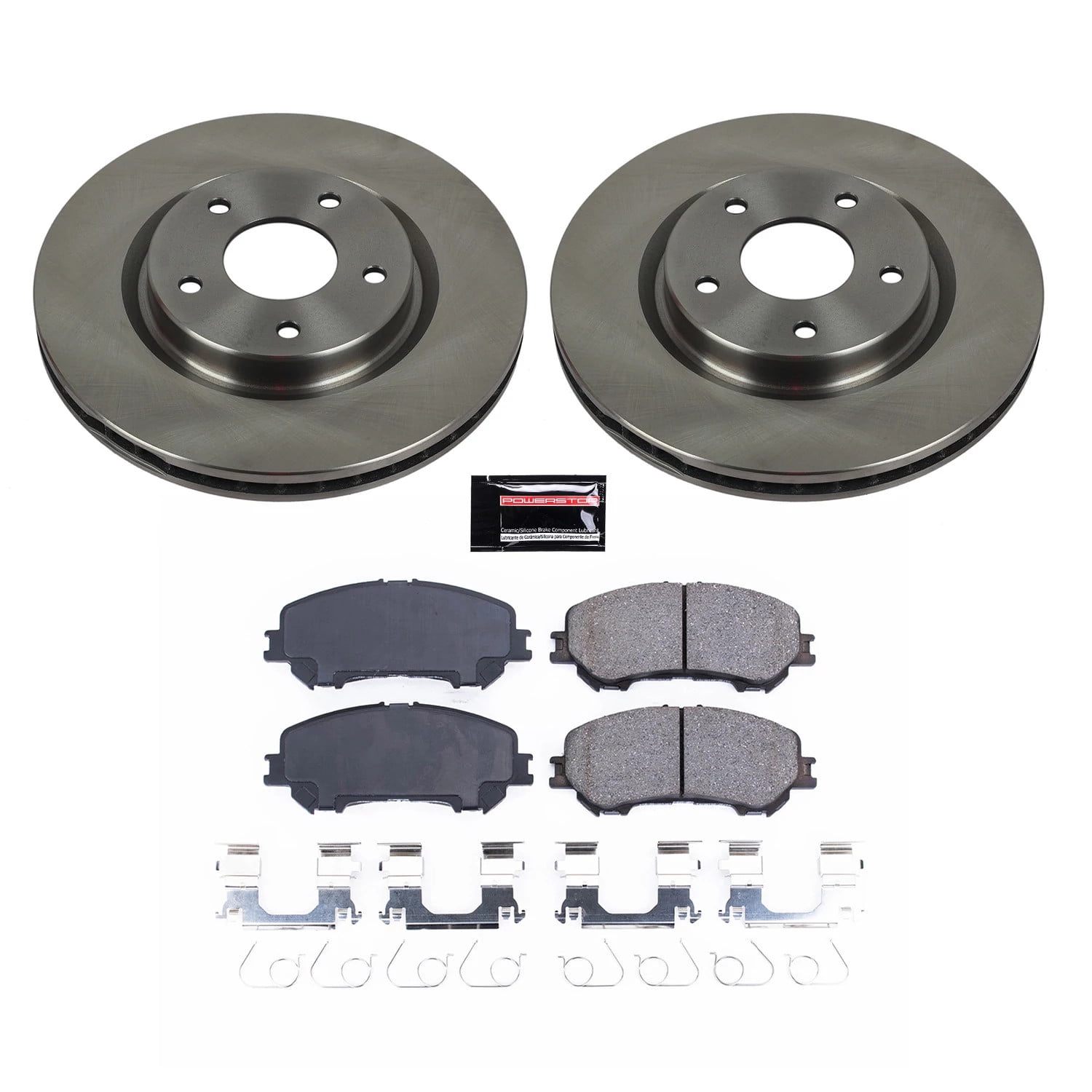PowerStop Front Stock Replacement Brake Pad and Rotor Kit Fits: NISSAN Select Models KOE7036