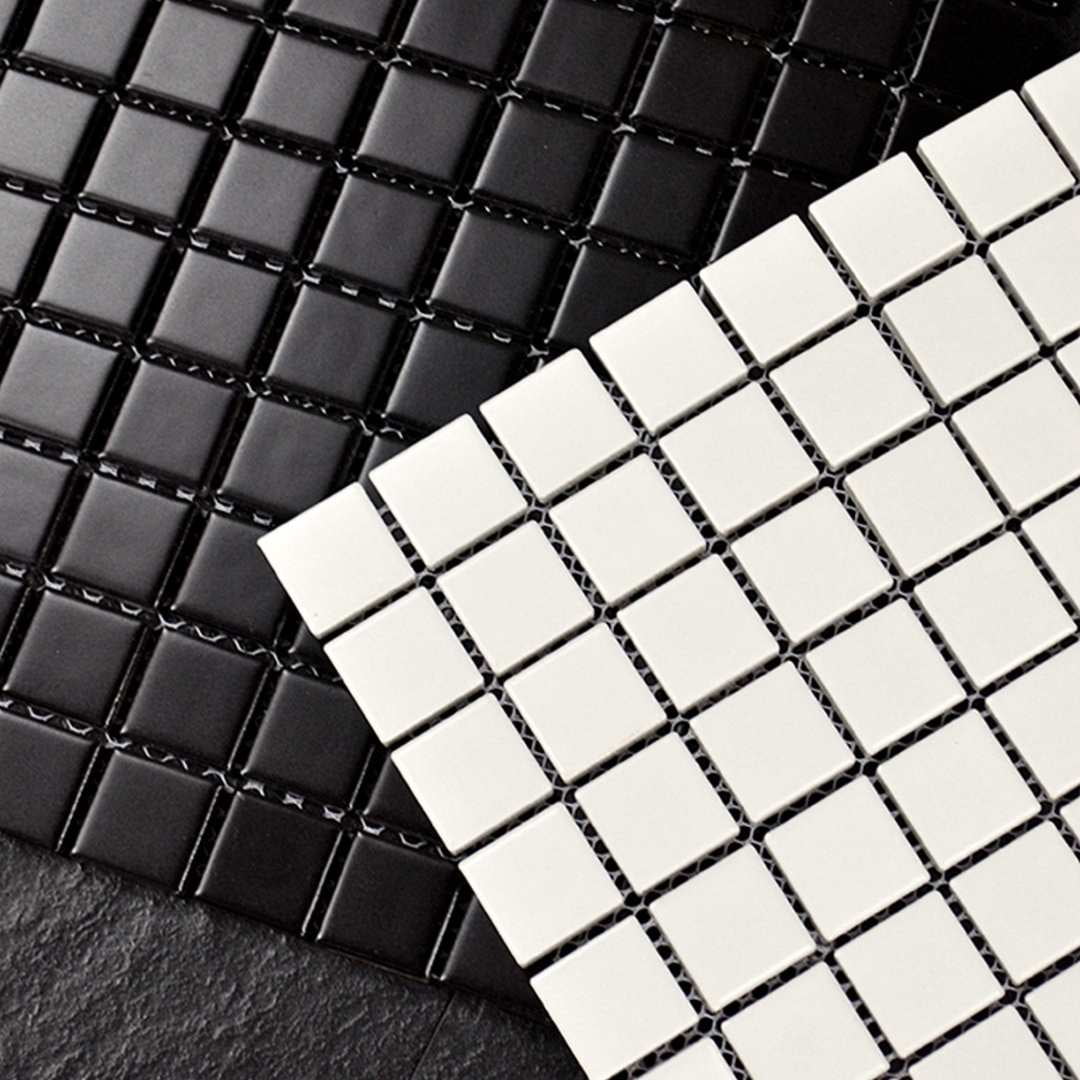 The Tile Life Cube White Matte Porcelain Mosaic Floor & Wall Tile, 12 x 12 in, 10-Piece