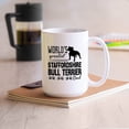 thumbnail image 2 of Funny Staffordshire Bull Terrier White Mug Gift Ideas For Family / Friends, World's Greatest Staffordshire Bull Terrier Dad Coffee Mug, Funny Staffordshire Bull Terrier Cups Gifts 15 Oz., 2 of 7