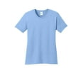 thumbnail image 4 of Port & Company Ladies Core Cotton Tee-S (Light Blue), 4 of 5