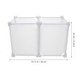 thumbnail image 4 of WEUVEB White Multifunctional Chest Freezer Basket for Kitchen Refrigerator Organizer Storage, 4 of 8