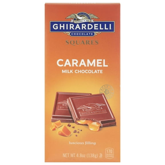 Ghirardelli Caramel Milk Chocolate Bar 4.8 oz - Pack of 3