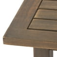 thumbnail image 4 of Christopher Knight Home Outdoor Accent Side Table, Acacia Wood End Table with Curved Legs, Dark Brown, 4 of 9