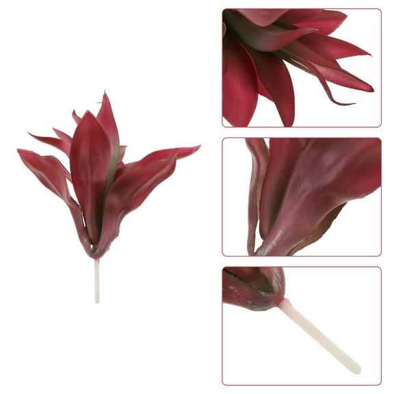 GAXIRE Large Faux Succulents Artificial Succulent Purple 1Set for Bookshelf