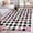 Black, variant on Runner Rugs 2x6 Ft, Valentine's Day Non Slip Area Rugs for Kitchen Bedroom Entryway, Pink Bows Shining Stars Farmhouse Plaid Washable Carpet Runner Rug Floor Mats for Bedroom Home Decor