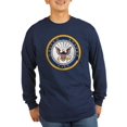 thumbnail image 1 of CafePress - US Navy Emblem - Long Sleeve Dark T-Shirt, 1 of 1