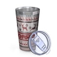 thumbnail image 2 of 16oz Tumblers Red Christmas Deer and Snowflake Pattern Stainless Steel Vacuum Insulated Double Wall Travel Tumbler Cups Mug with Lid and Straw,Cleaning Brush for Coffee,Tea, 2 of 4