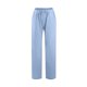thumbnail image 5 of Pantalones anchos de lino con cintura alta y cordón para mujer: pantalones elásticos tipo palazzo para yoga, ideales para llevar con ropa informal, 5 of 7