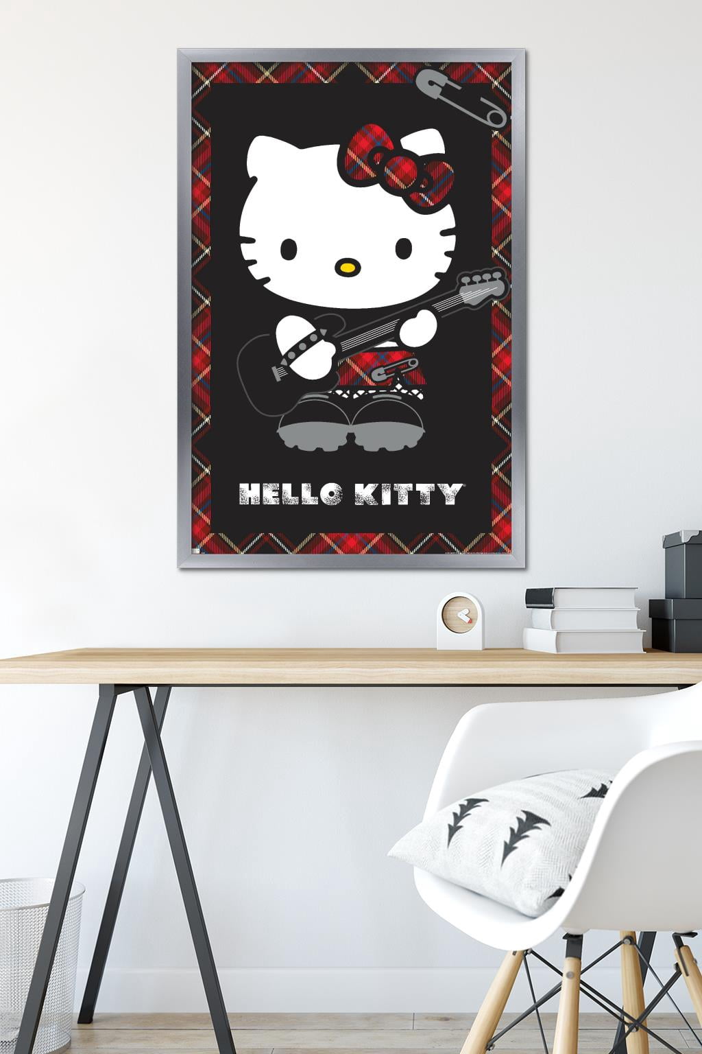 Hello Kitty - Punk Wall Poster, 22.375" x 34" Framed