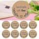 thumbnail image 4 of 500 Pieces Kraft Homemade With Love Sticker Label Paper Sealing Sticker Labels Round Self-adhesive, 4 of 5