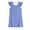 Blue Dresses for Girls, variant on Girls Cute Mini Dresses Summer Size 3-6 Toddlers Kids Ruffle Cap Sleeve Crewneck Solid Color Pullover Going-Out Short Dress