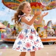 thumbnail image 5 of Splozh 4th of July Baby Girl Dress 1T 2T 3T 4T 5T 6T Summer Sleeveless Cute Patriotic Dress Baby Girl 4th of July Dress,White,2-3 Years, 5 of 6