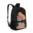 thumbnail image 2 of Yuyamidu Cute Capybara 17 Inch School Backpack with Multiple Pockets, Large Capacity Bookbag for Teen Students Class Daily Commute Travel Use, 2 of 6