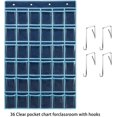 thumbnail image 3 of Classroom Pocket Chart for Cell Phone and Calculator Holder, Door Clear Hanging Pocket Chart for Classroom with Number Sticker (36 Pockets), 3 of 8