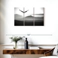 thumbnail image 3 of Elephant Stock Flying Mountain Eagle Wall Art - Horizontal Multi Panel Canvas - Lobby Wall Decor - Animal Multi Panel - Gray And White Decor - 33" x 20", 3 of 8