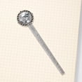 thumbnail image 4 of Marbled Silver Lace-Edged Bookmark: Vintage Gift for Book Readers and Lovers - Elegant Book Marker and Accessory, 4 of 5