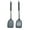 Light Grey, variant on 2-Piece Silicone Spatula Set, Heat Resistant Non-stick Turner Set with Solid & Slotted Spatula, BPA-Free Kitchen Utensils, Easy to Clean Silicone Cooking Tools (Black)