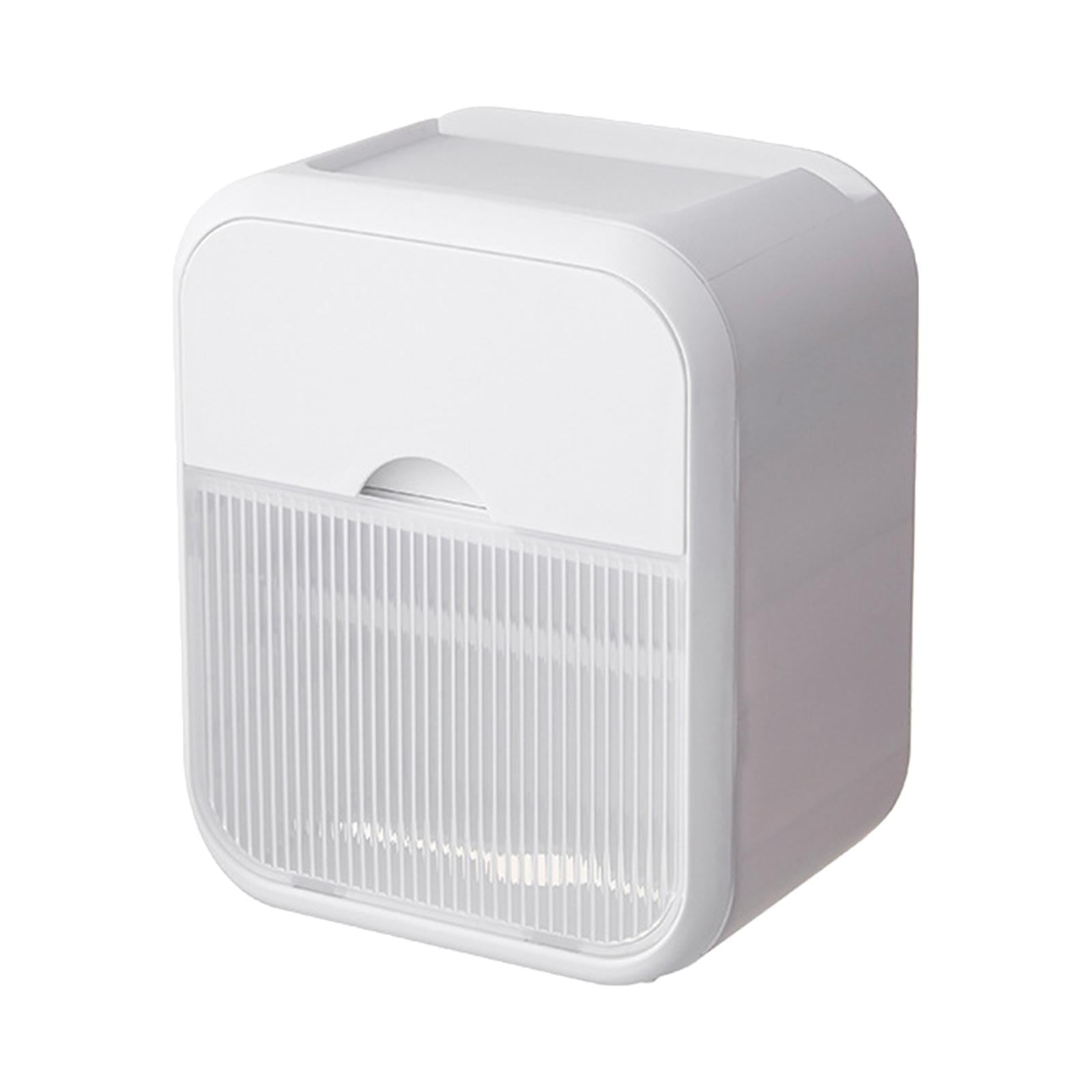 Fiocias Toilet Paper Storage Box Toilet Paper Roll Holder with Phone Shelf Multifunction white