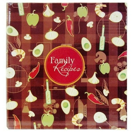Family Recipes 3-Ring Scrapbook Kit, 5''X7'' Recipe Cards